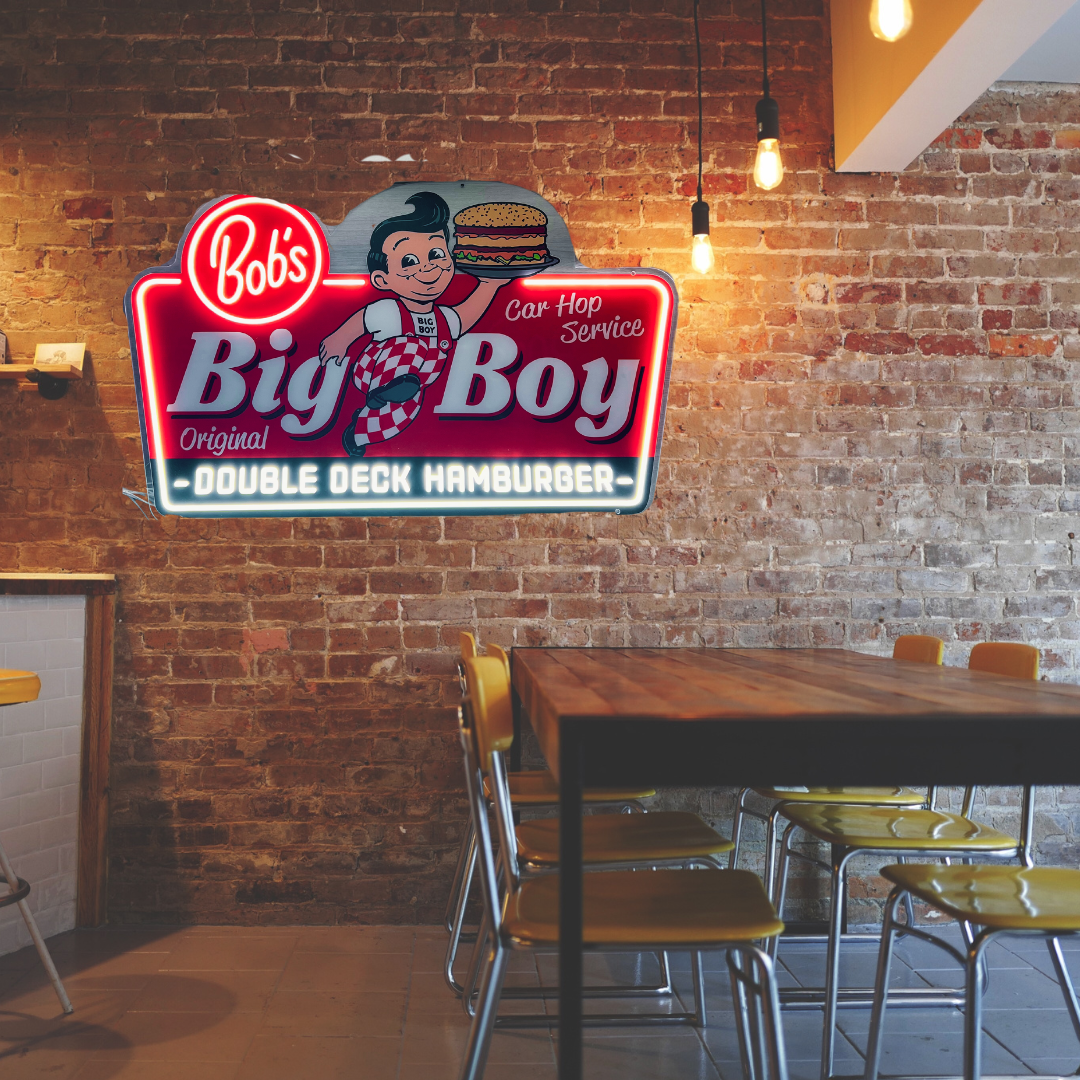 Bob's Big Boy "hamburger" Neon Sign – Lowlife Bob's Big Boy "hamburger" Neon Sign – Lowlife