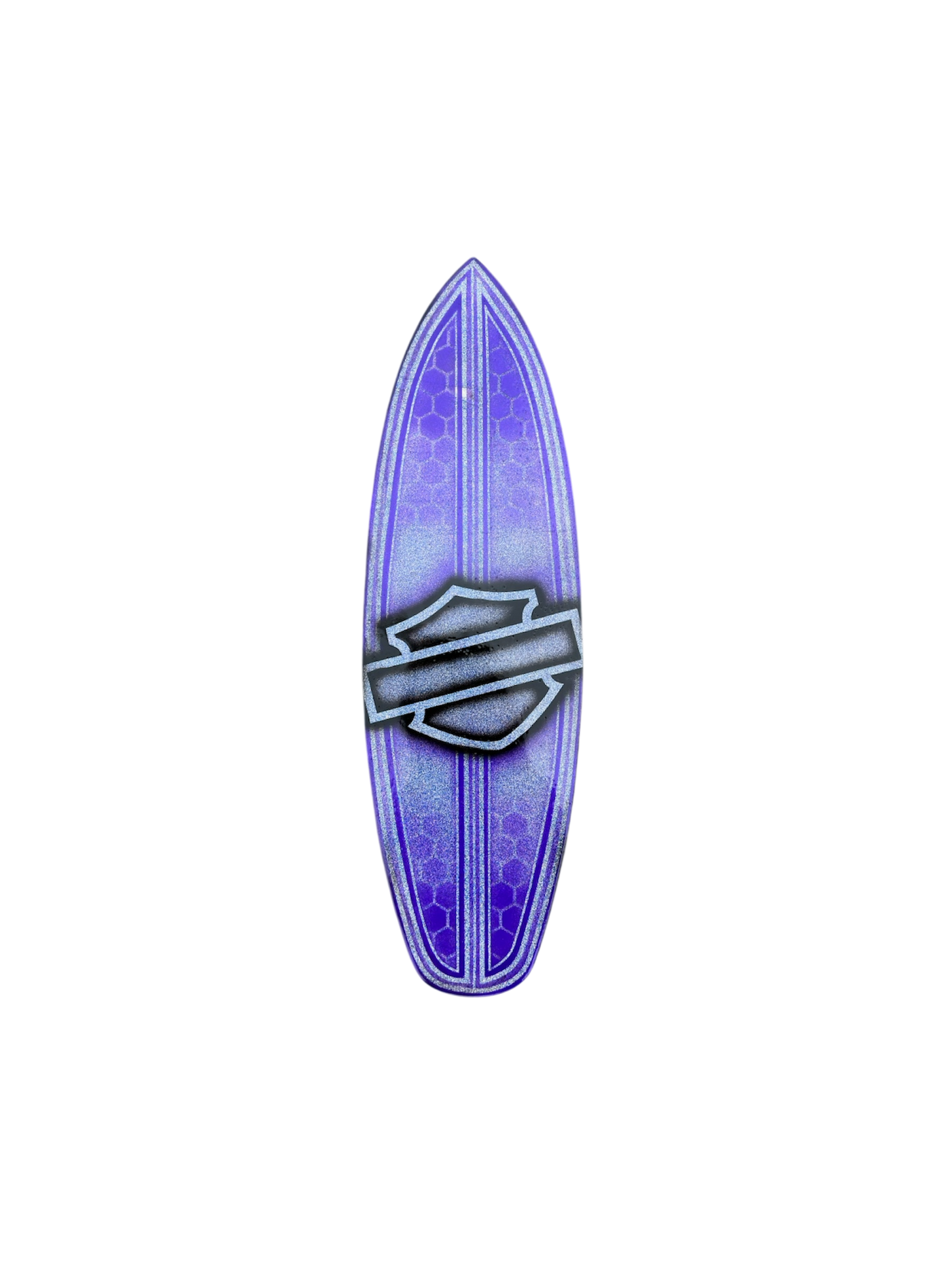 Kustom Painted Harley Mini Surfboard