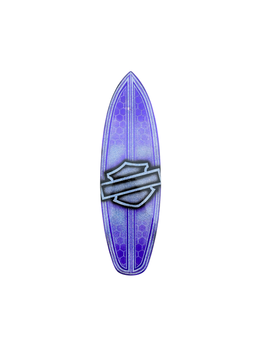 Kustom Painted Harley Mini Surfboard