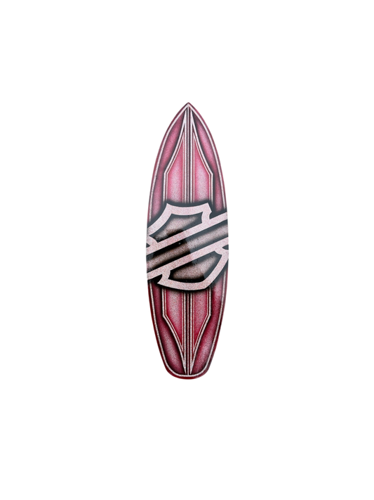 Kustom Painted Harley Mini Surfboard