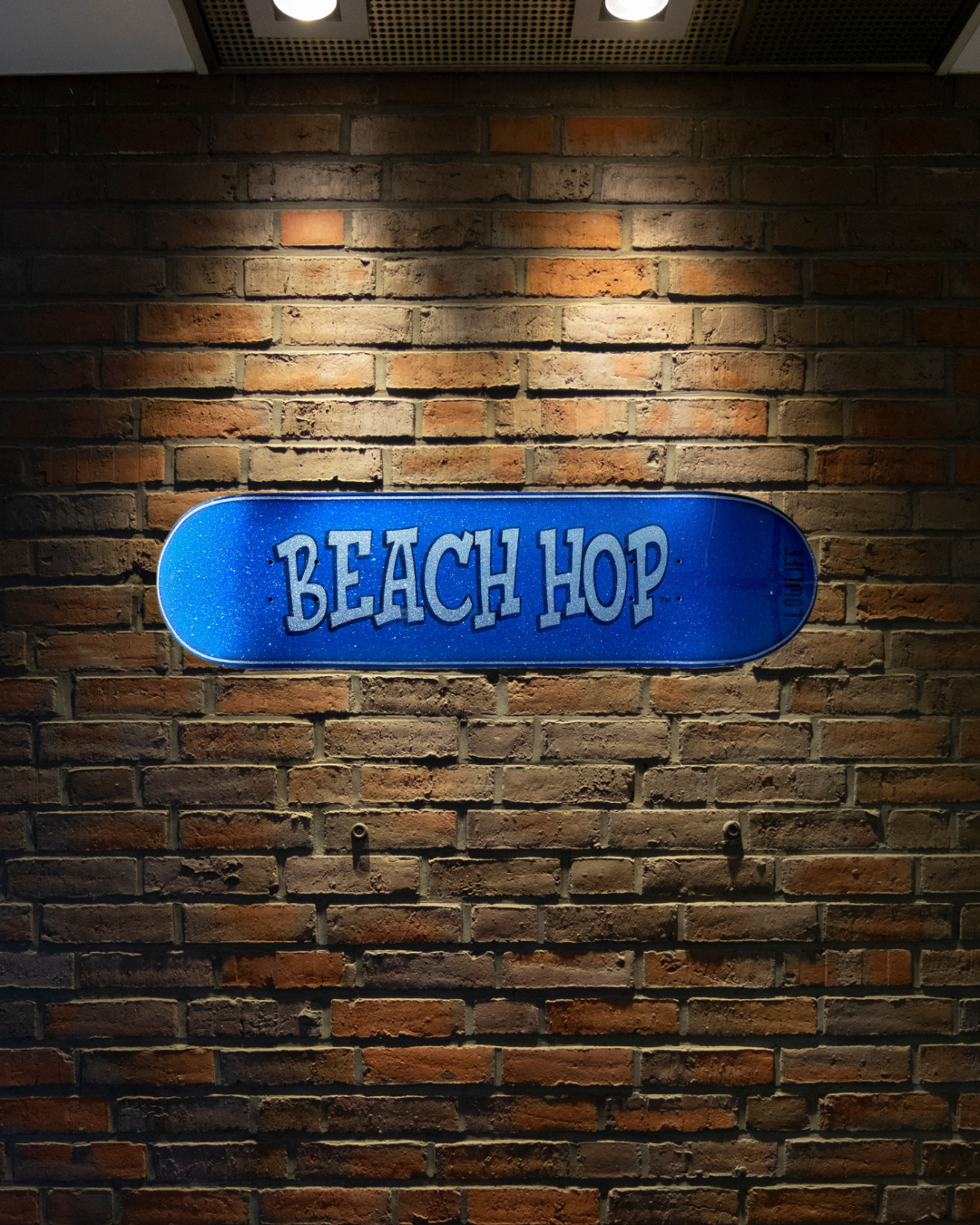 Custom Painted Blue Beach Hop Board