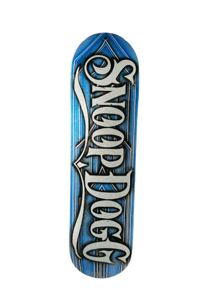 Kustom Painted Blue Snoop Dogg Deck
