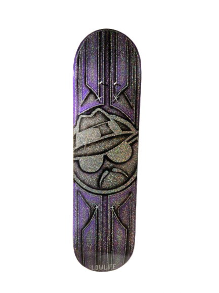 Kustom Painted Purple Lowrider Face Deck