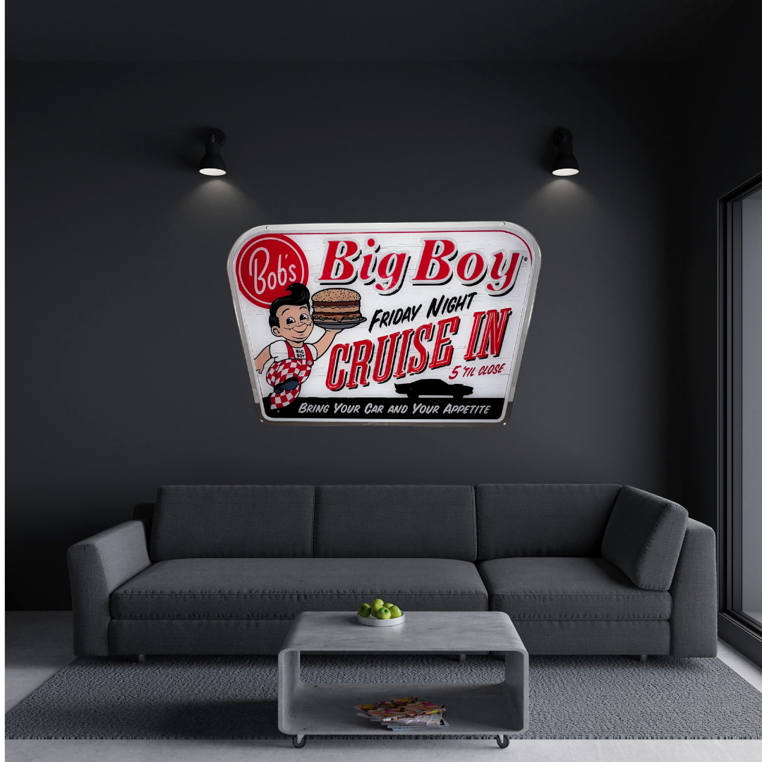 Bob's Big Boy "Cruise In" Neon Sign