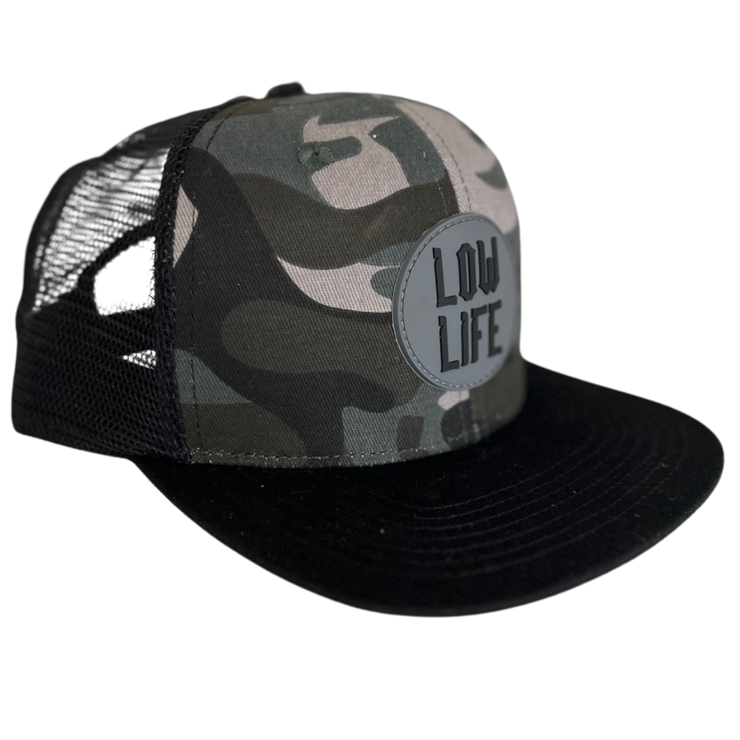 Camo Lowlife Snap Back Hat