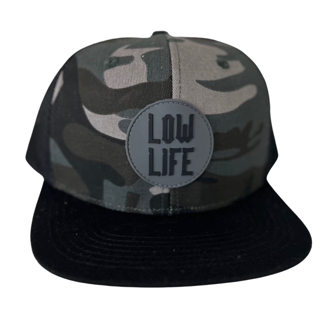 Camo Lowlife Snap Back Hat