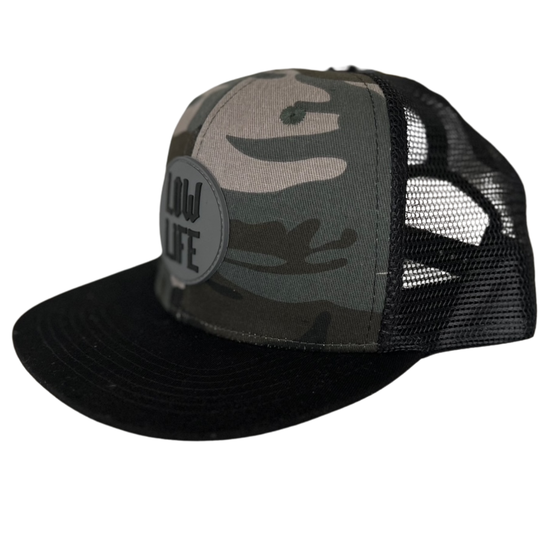 Camo Lowlife Snap Back Hat